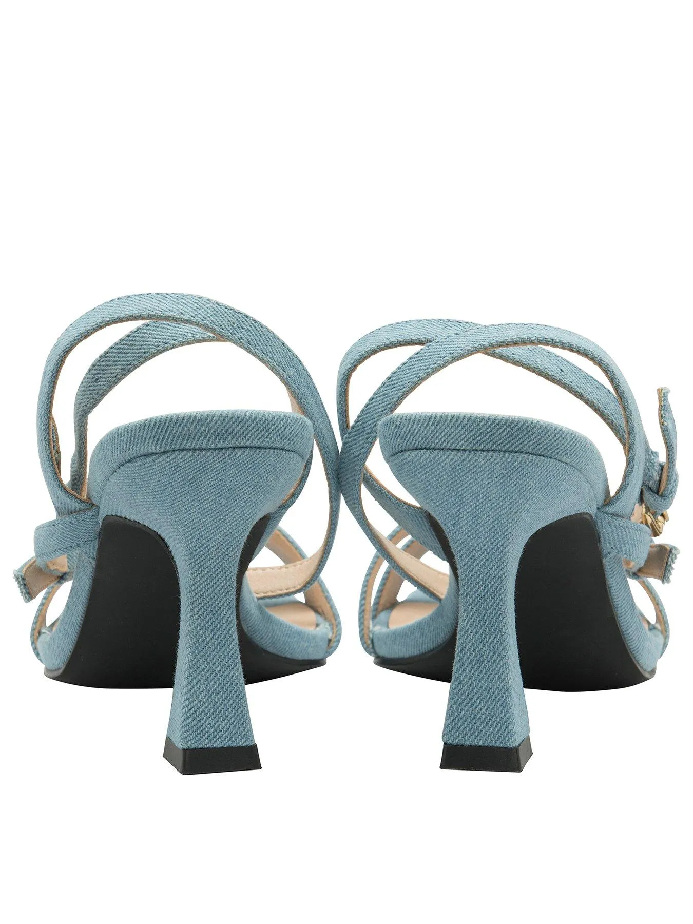 Ravel Arten Denim Strappy Heeled Sandals - Denim