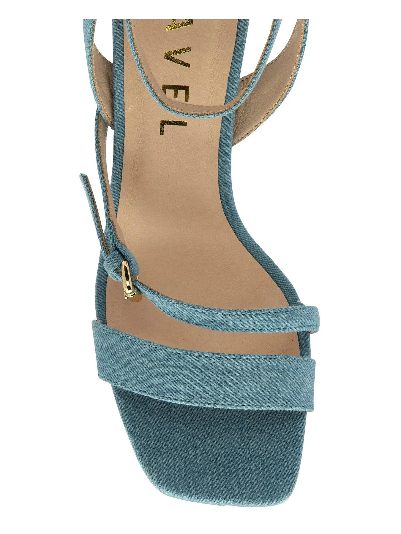 Ravel Arten Denim Strappy Heeled Sandals - Denim