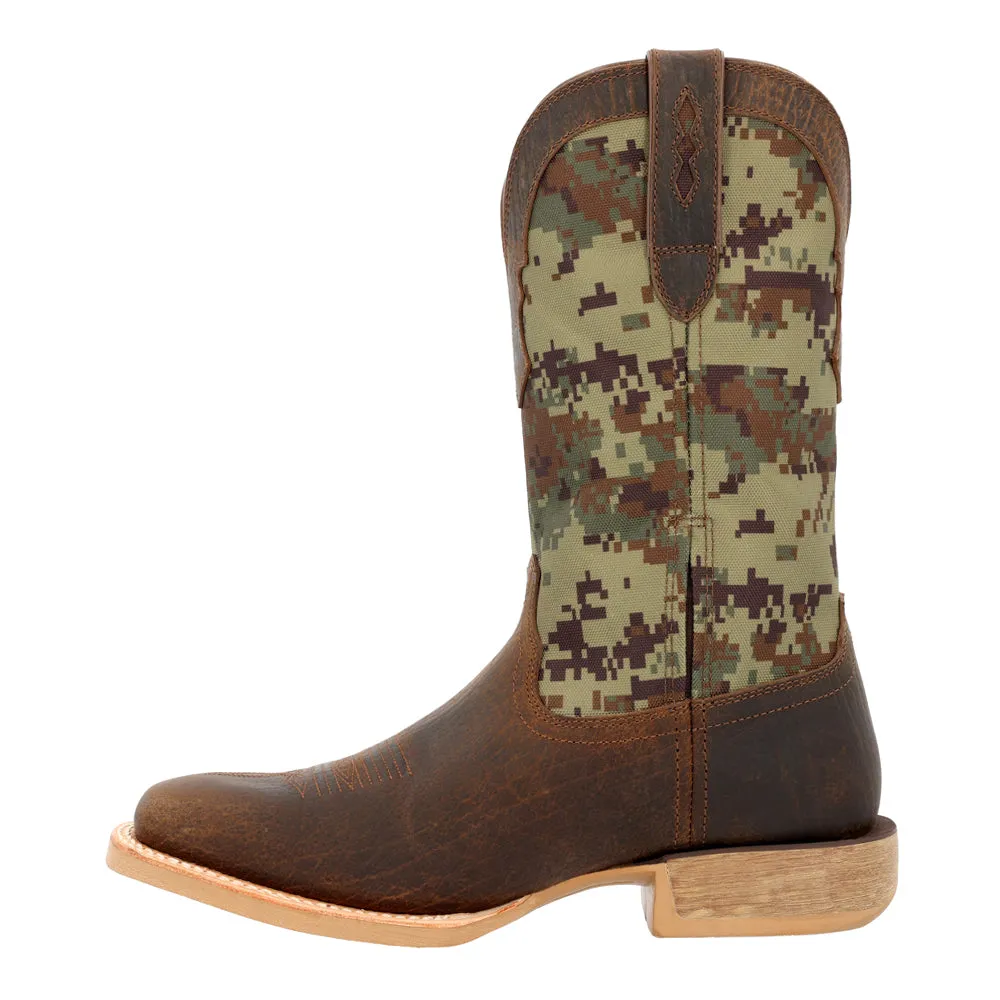 Rebel Pro Camo Square Toe Cowboy Boots