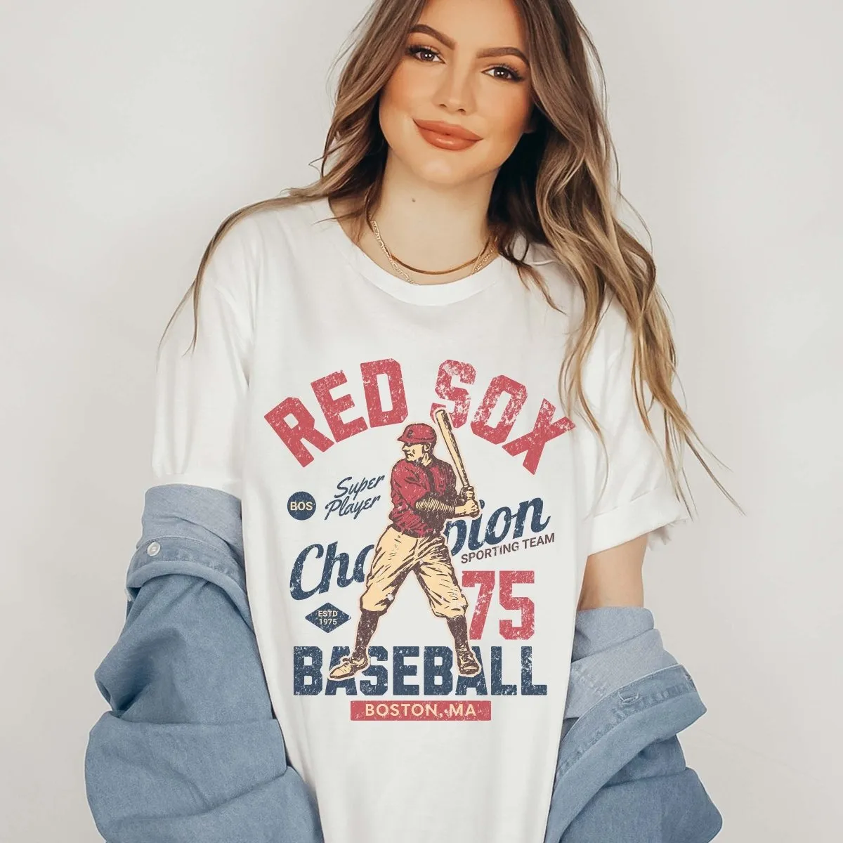 Red Sox Vintage Baseball Team Tee