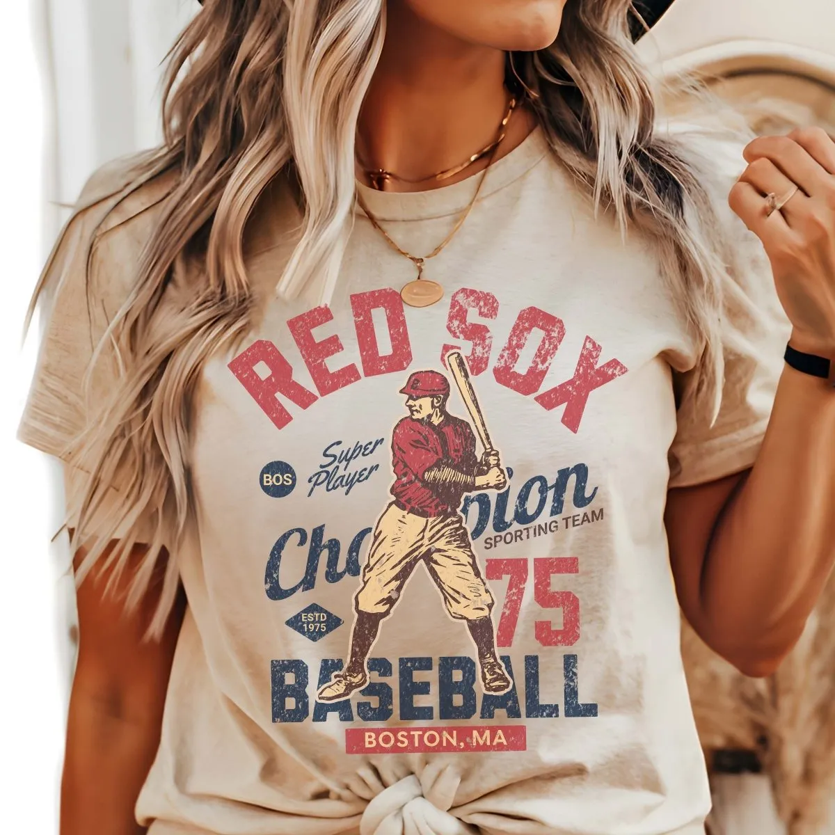 Red Sox Vintage Baseball Team Tee