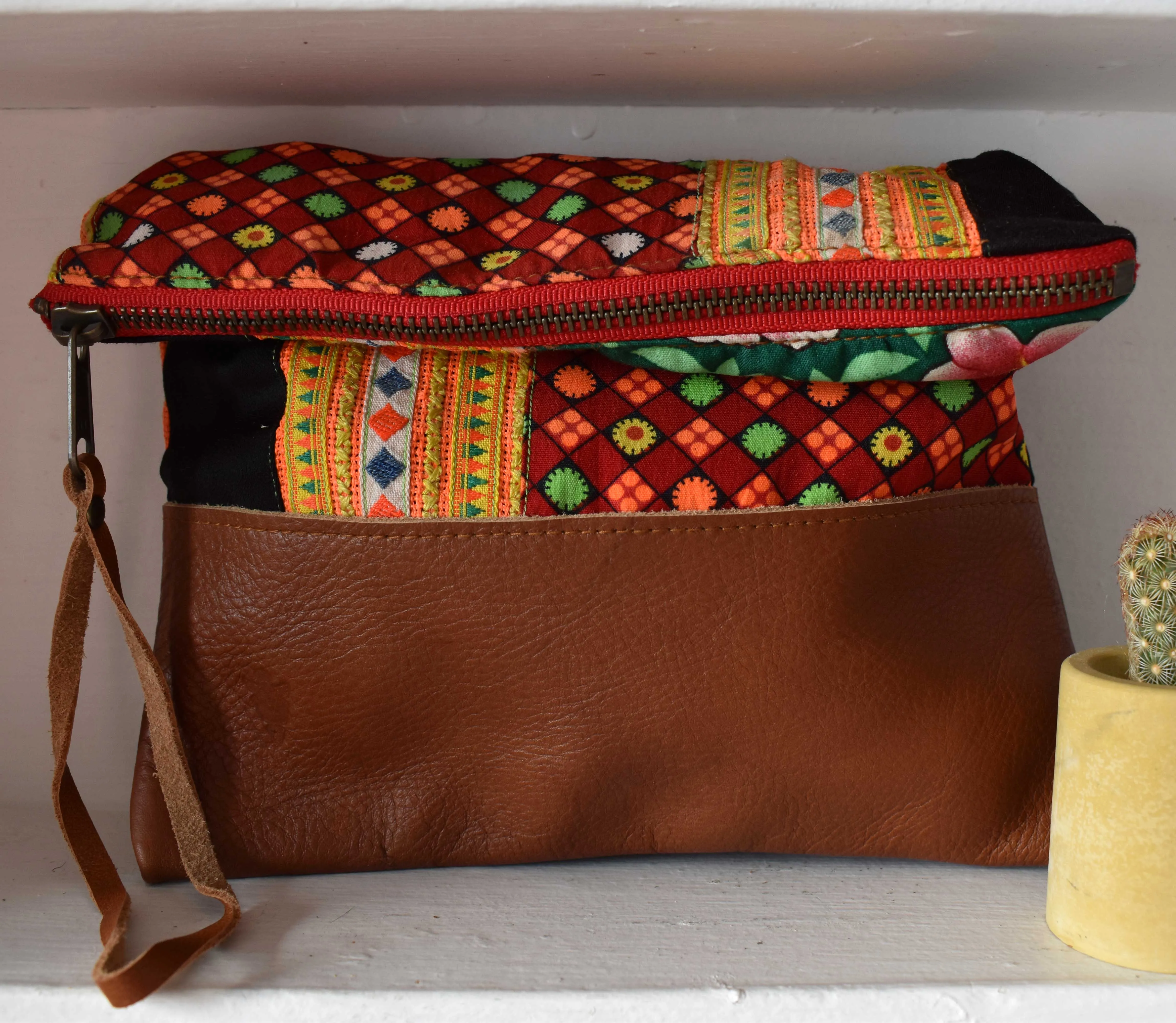 Red Vintage Clutch