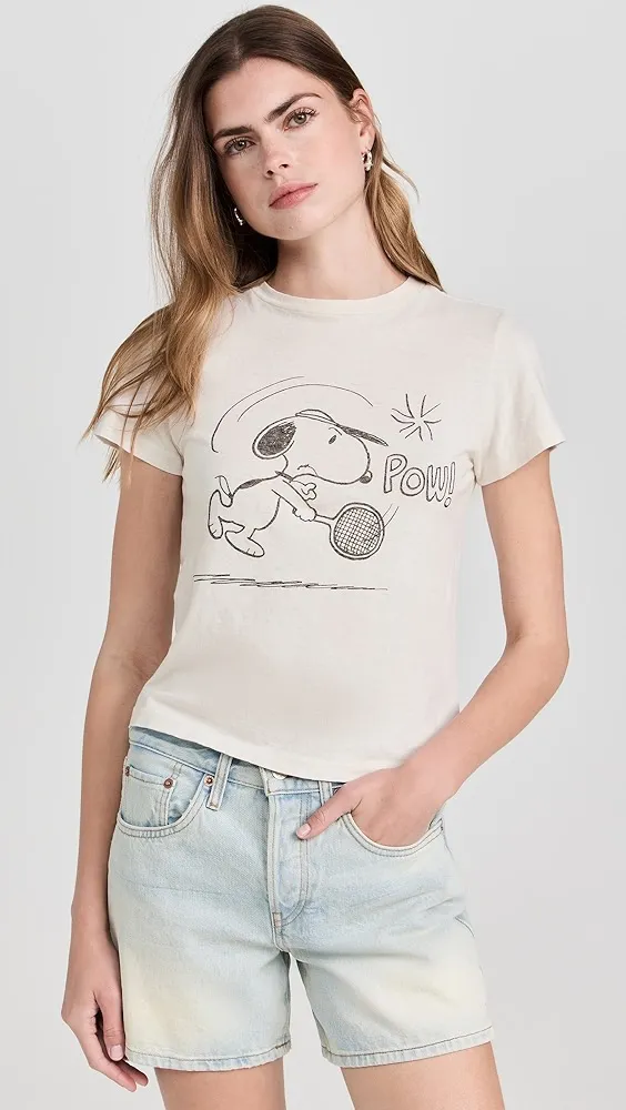 RE/DONE   70'S Snoopy Tennis Loose Tee 