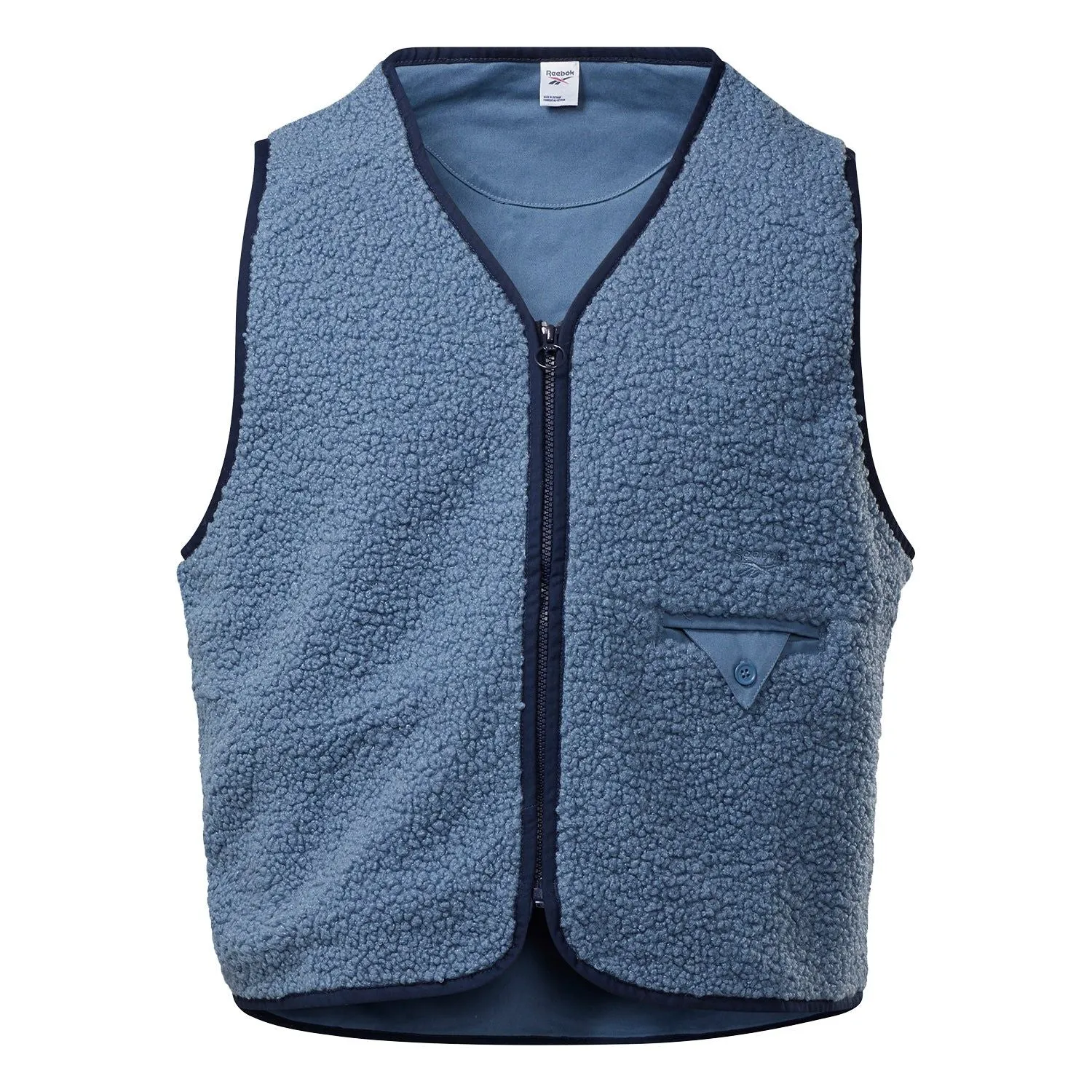 Reebok Classics Sherpa Vest Gilet - Blue