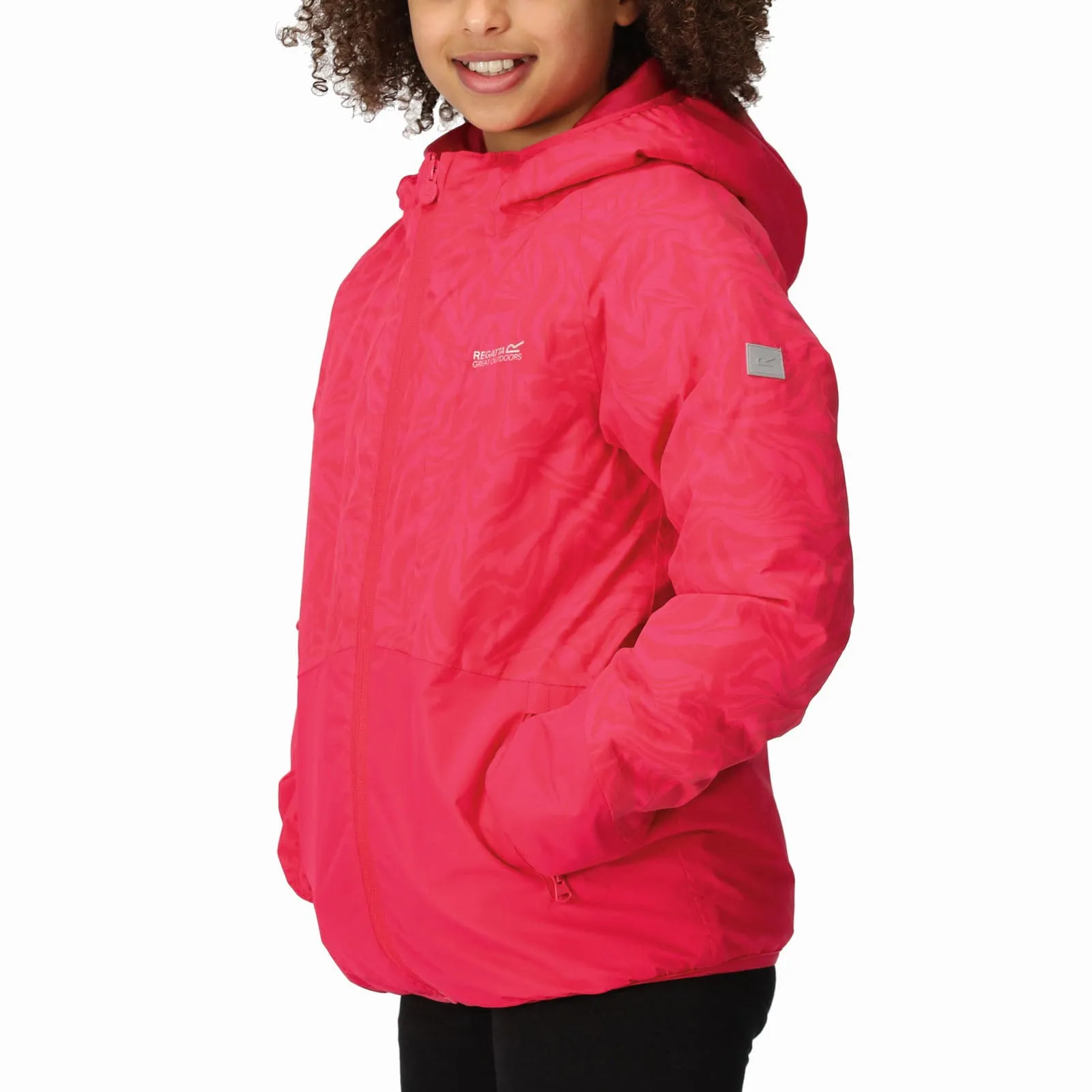 Regatta Kids Volcanics VII Reflective Waterproof Rain Jacket