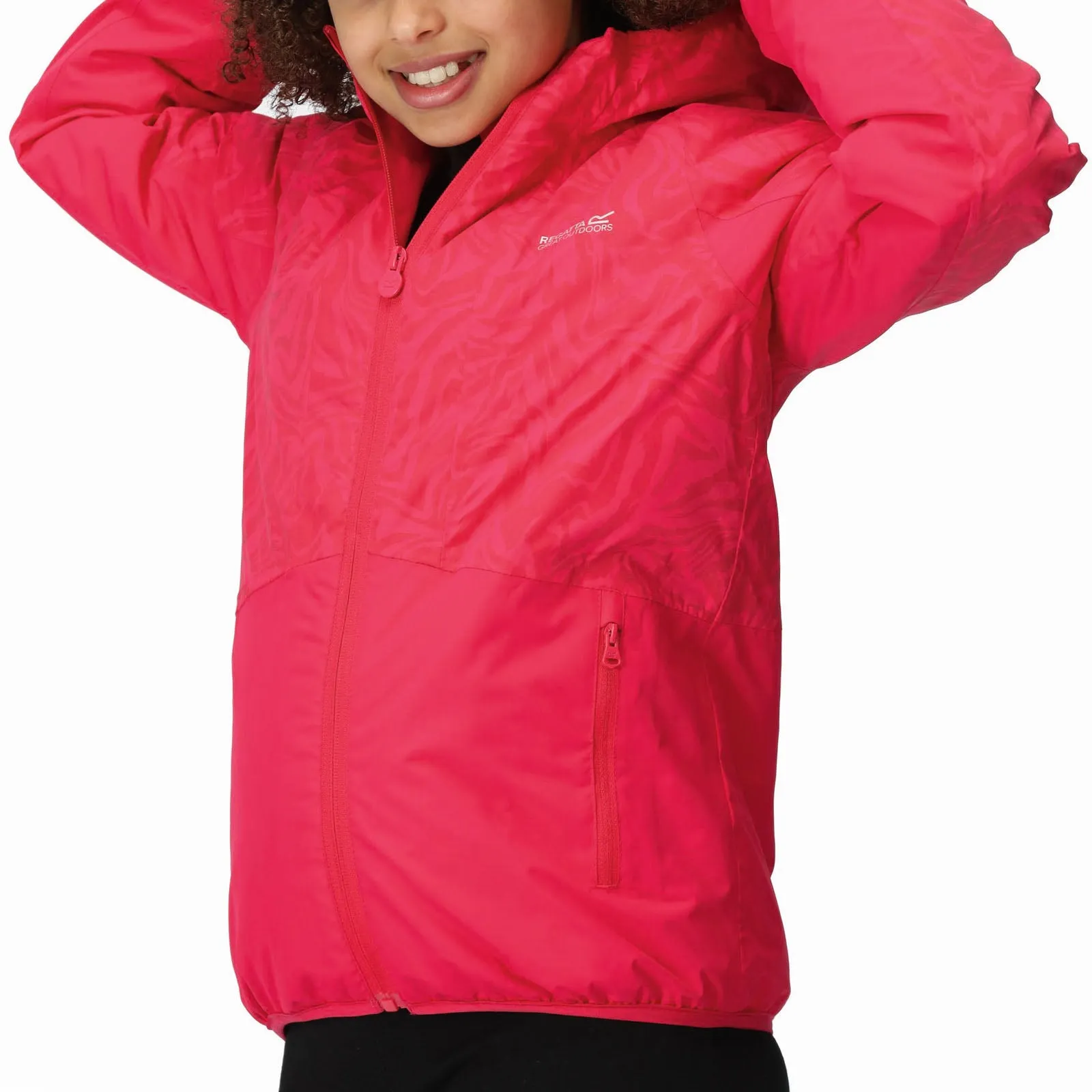 Regatta Kids Volcanics VII Reflective Waterproof Rain Jacket