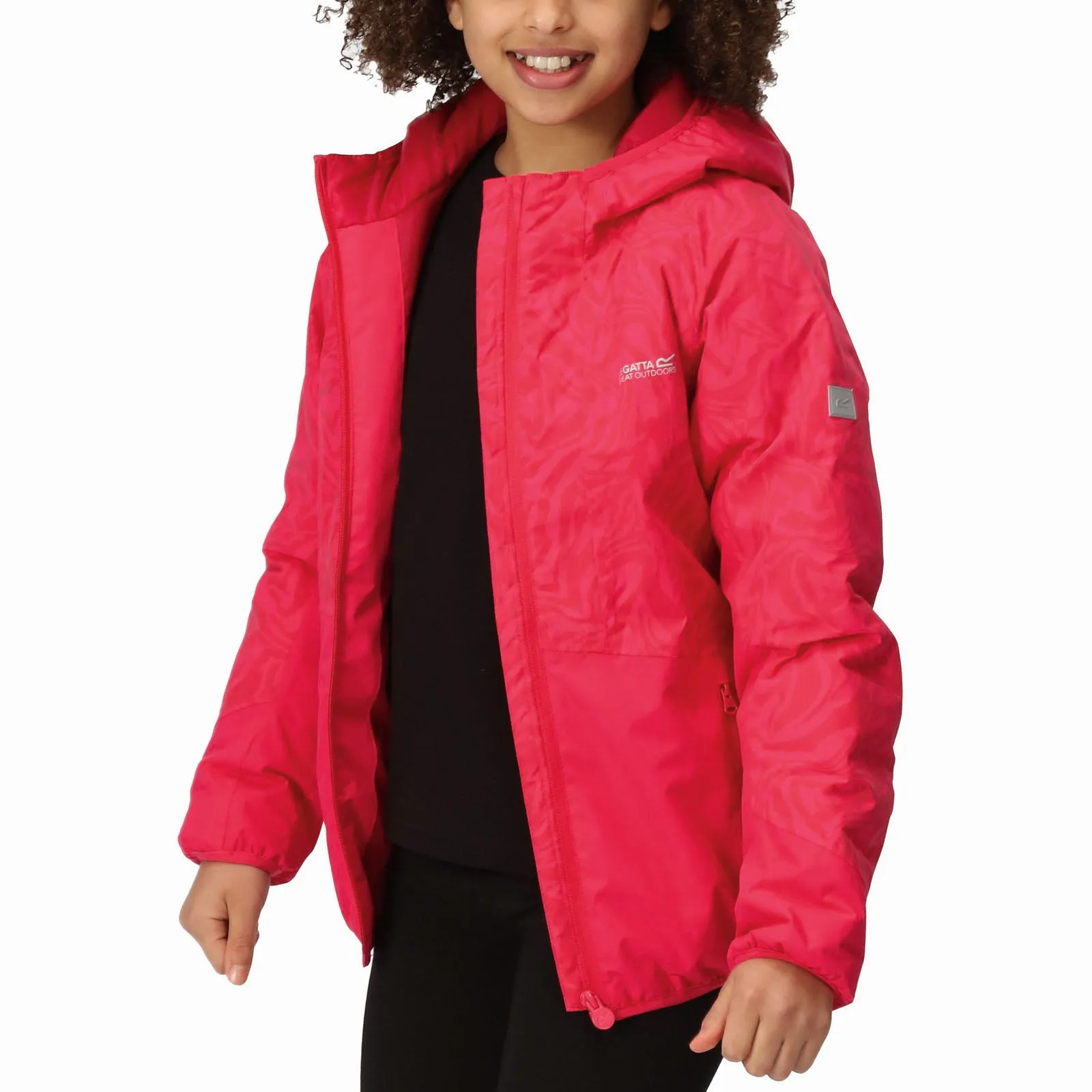 Regatta Kids Volcanics VII Reflective Waterproof Rain Jacket