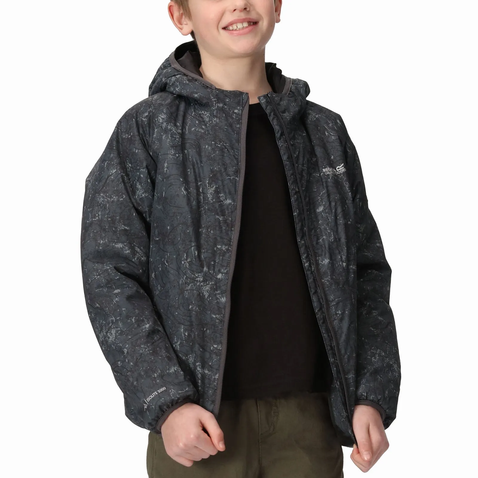 Regatta Kids Volcanics VII Reflective Waterproof Rain Jacket