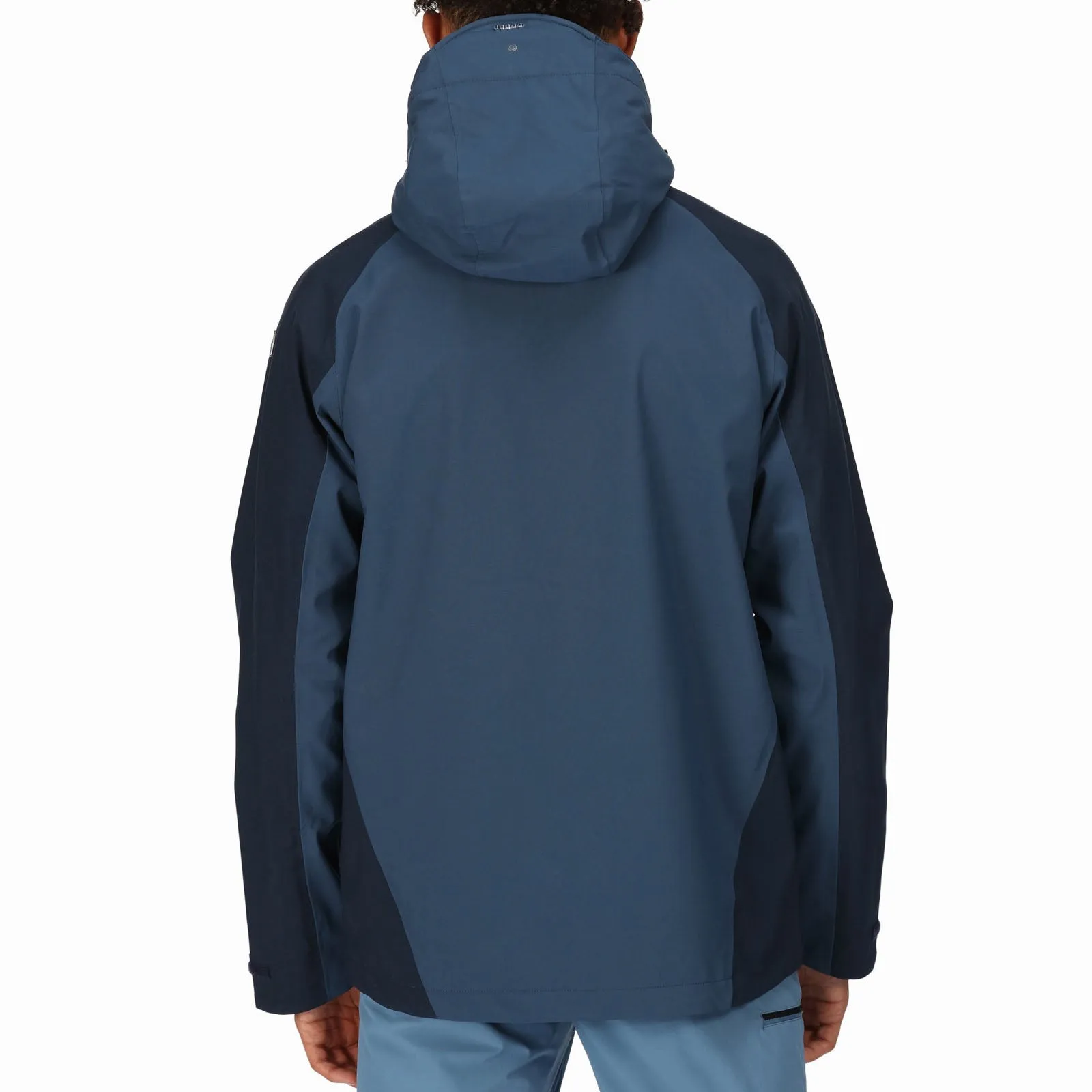 Regatta Mens Britedale Waterproof Walking Rain Jacket - Blue Wing Navy