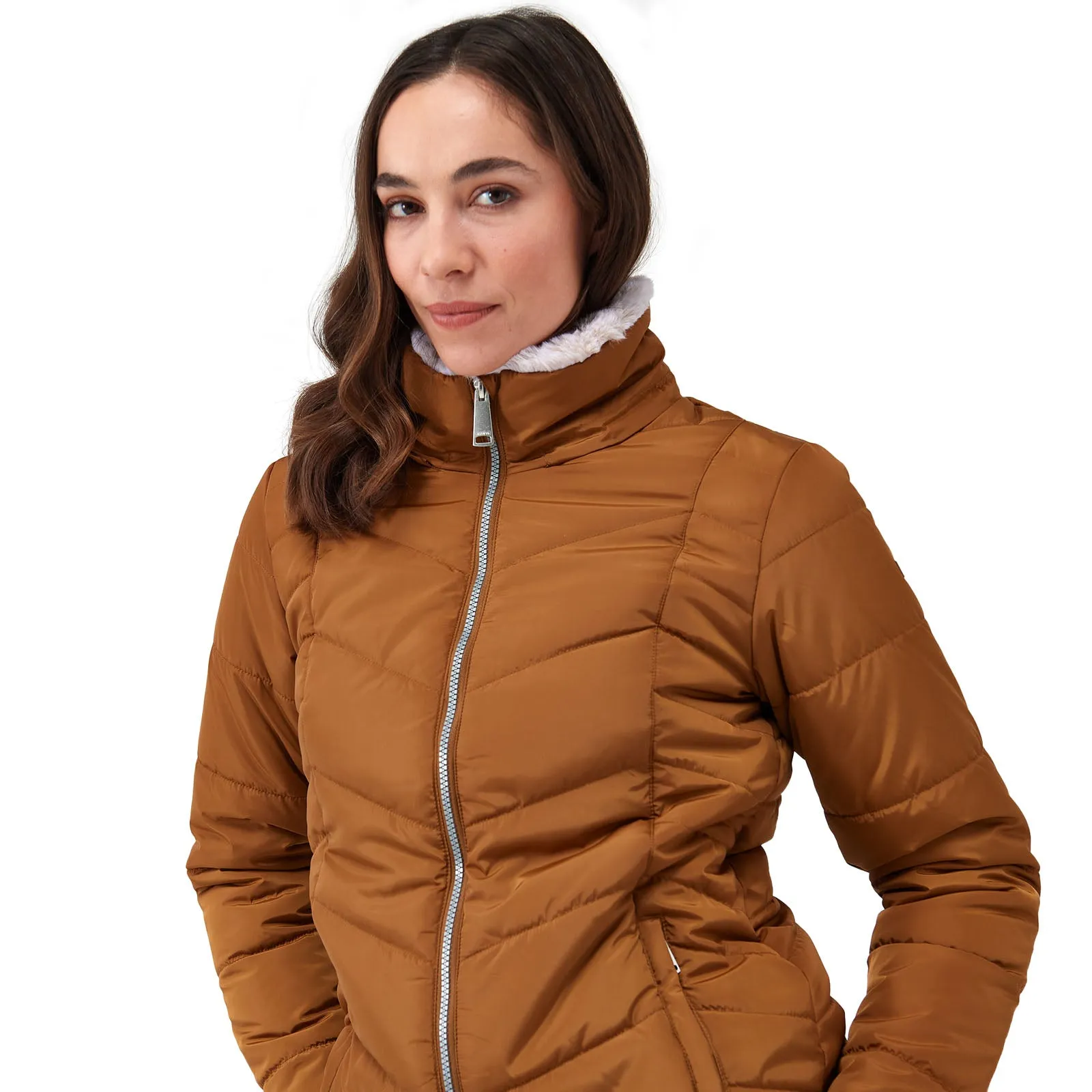 Regatta Womens Wildrose Baffled Water Repellent Jacket - Rubber