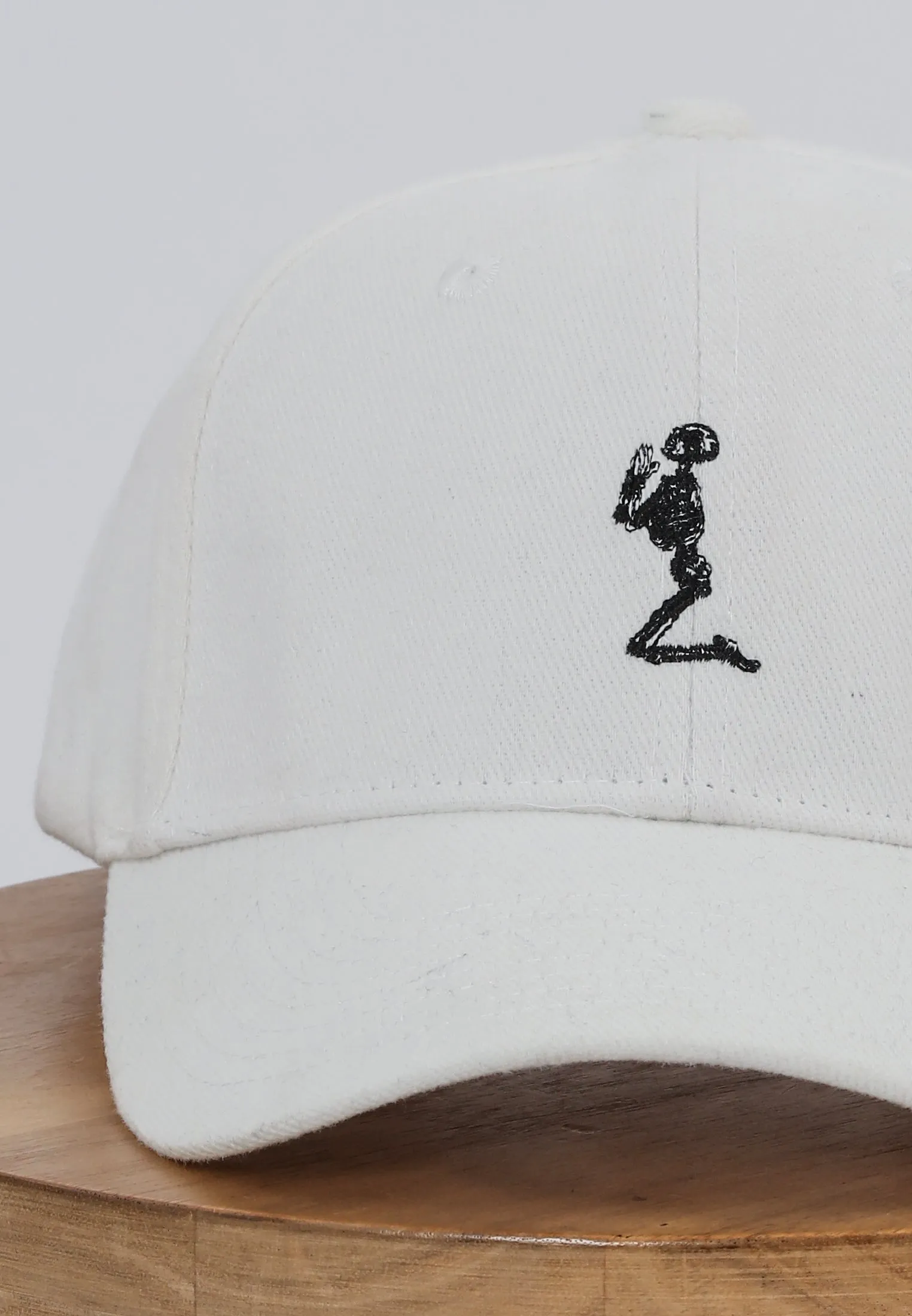 RELIGION SKELETON BASEBALL CAP WHITE