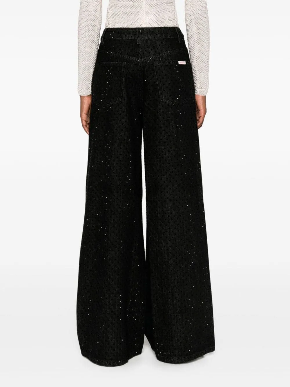 Rhinestone-embellished jeans