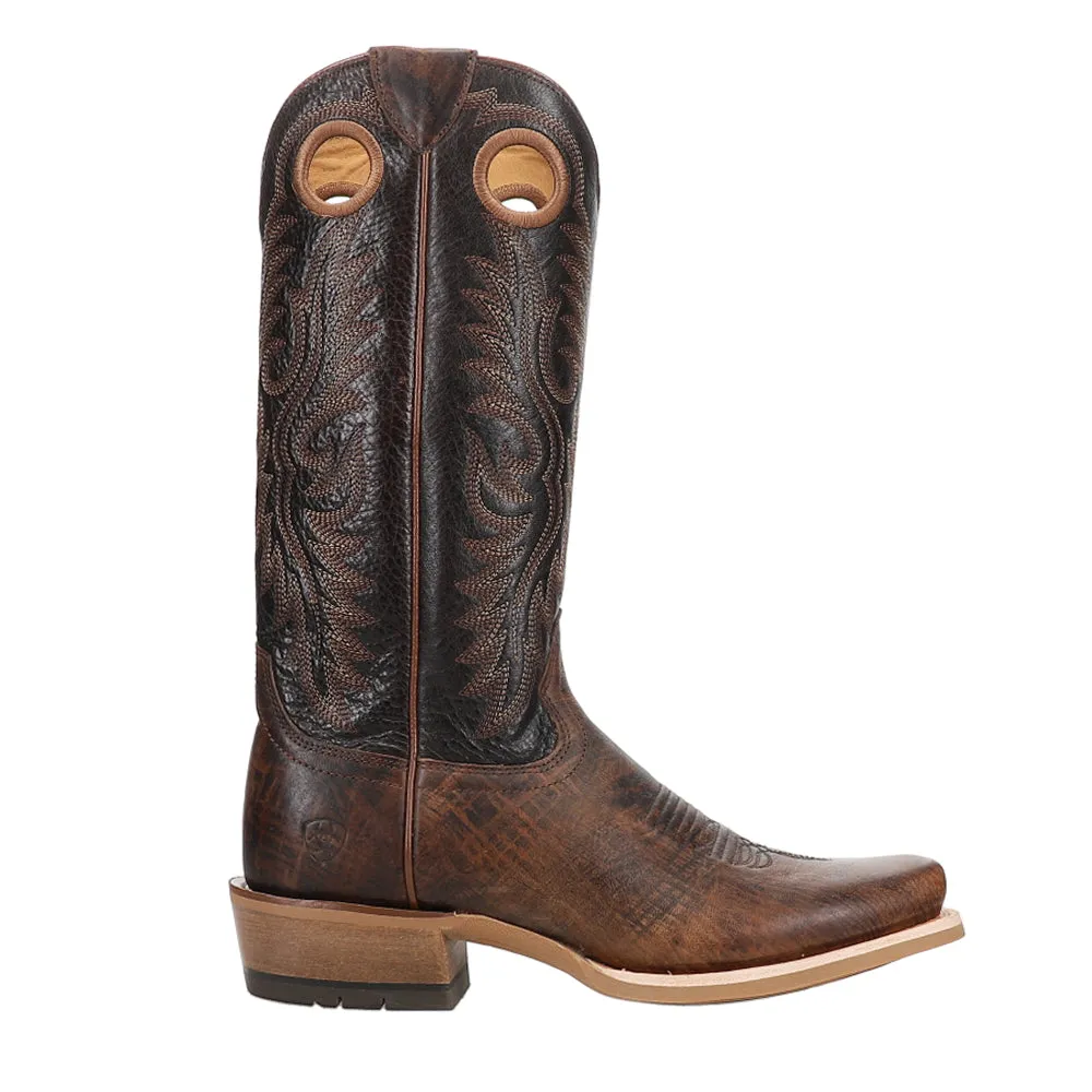 Ringer Embroidered Square Toe Cowboy Boots