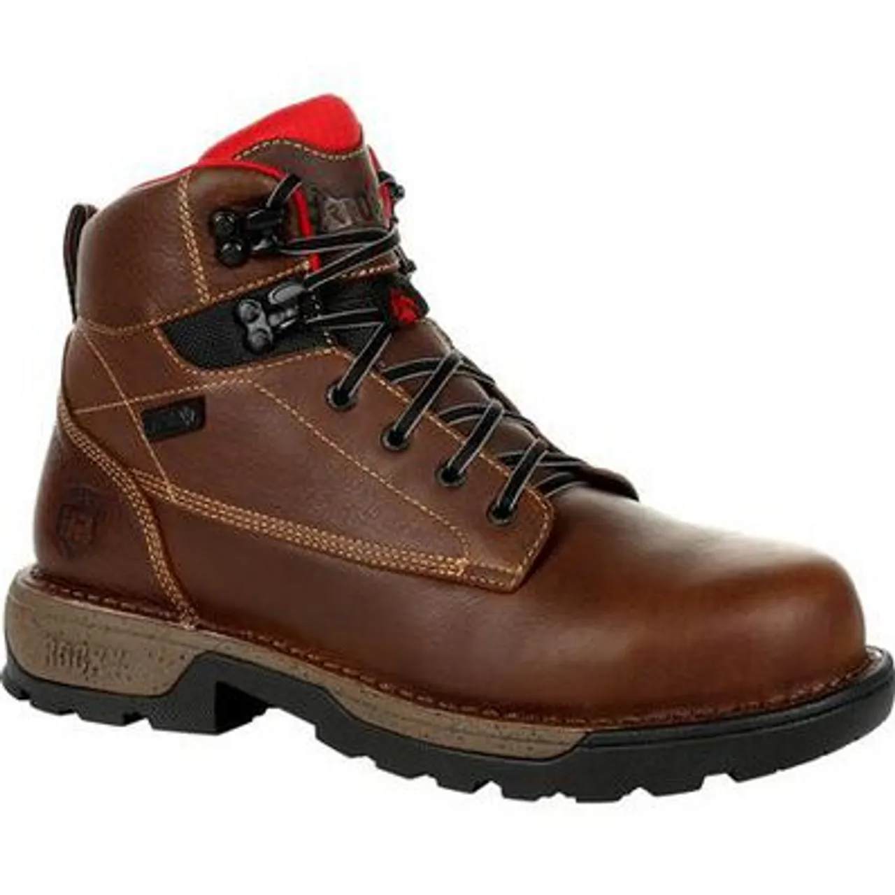 Rocky Mens Legacy 32 6 Composite Toe Waterproof Work Boot RKK0301 BROWN"