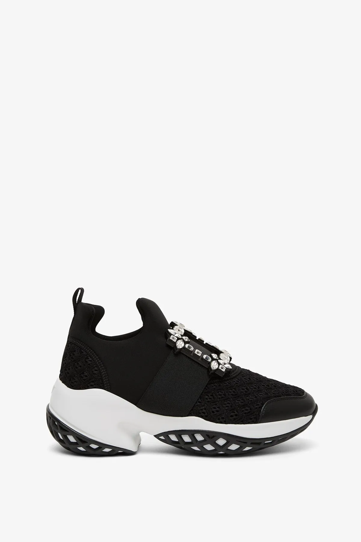 Roger Vivier Viv run black sneakers