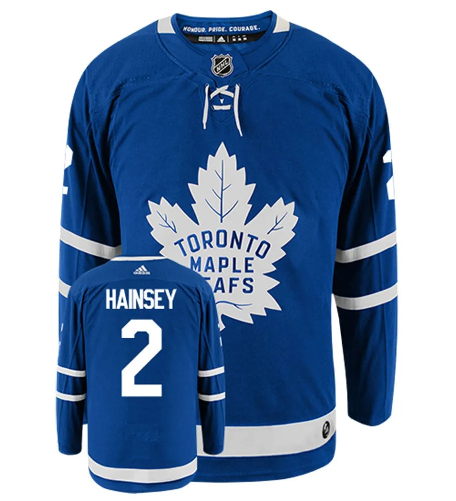 Ron Hainsey Toronto Maple Leafs Adidas Authentic Home NHL Hockey Jersey     