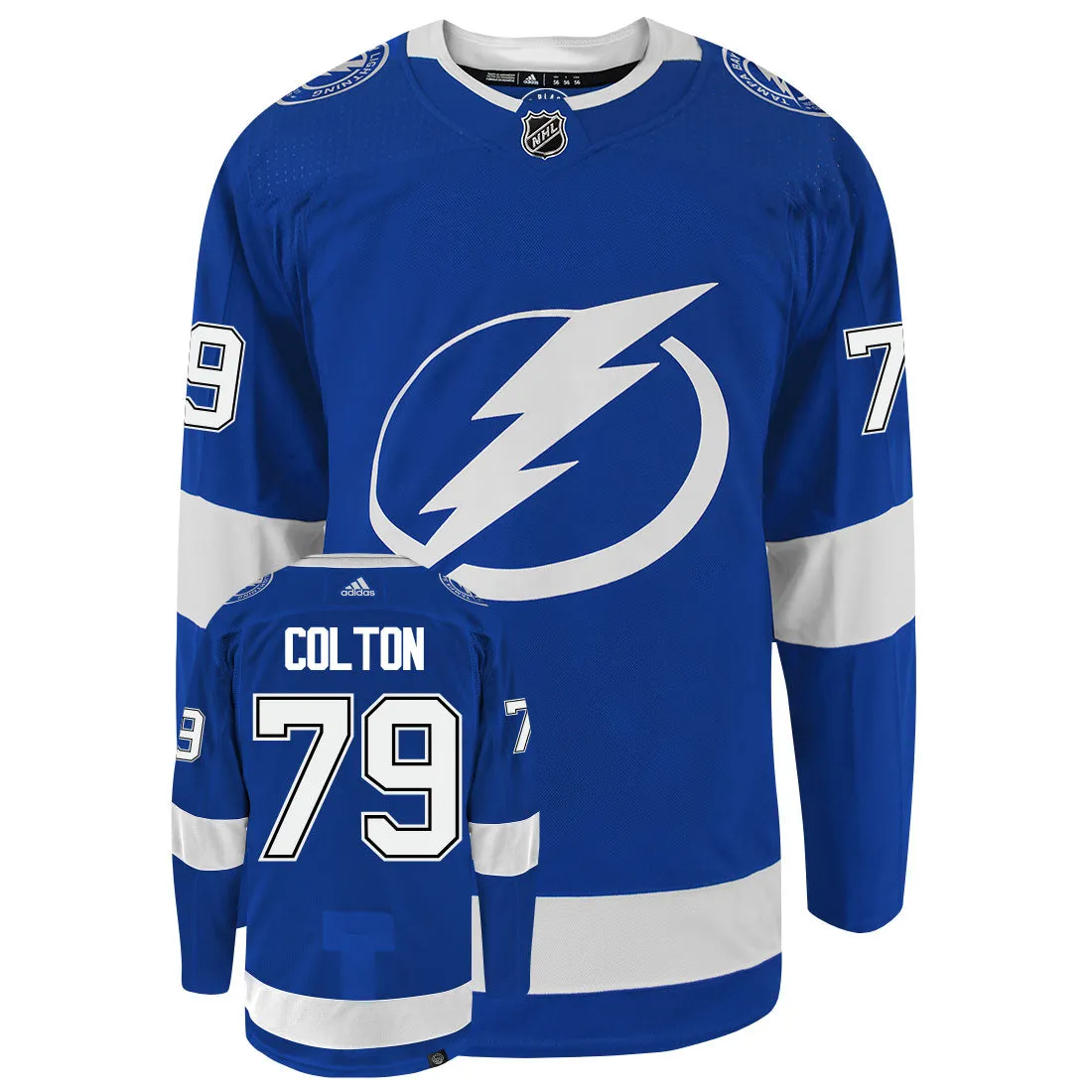 Ross Colton Tampa Bay Lightning Adidas Primegreen Authentic NHL Hockey Jersey     