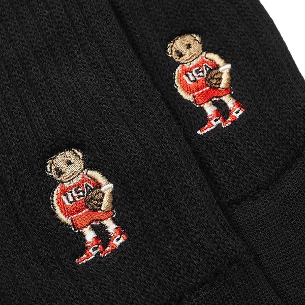 Rostersox Basketball Bear Socks - Black