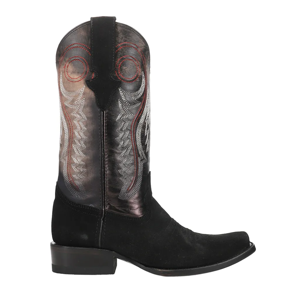 Roughrider Embroidered Narrow Square Toe Cowboy Boots