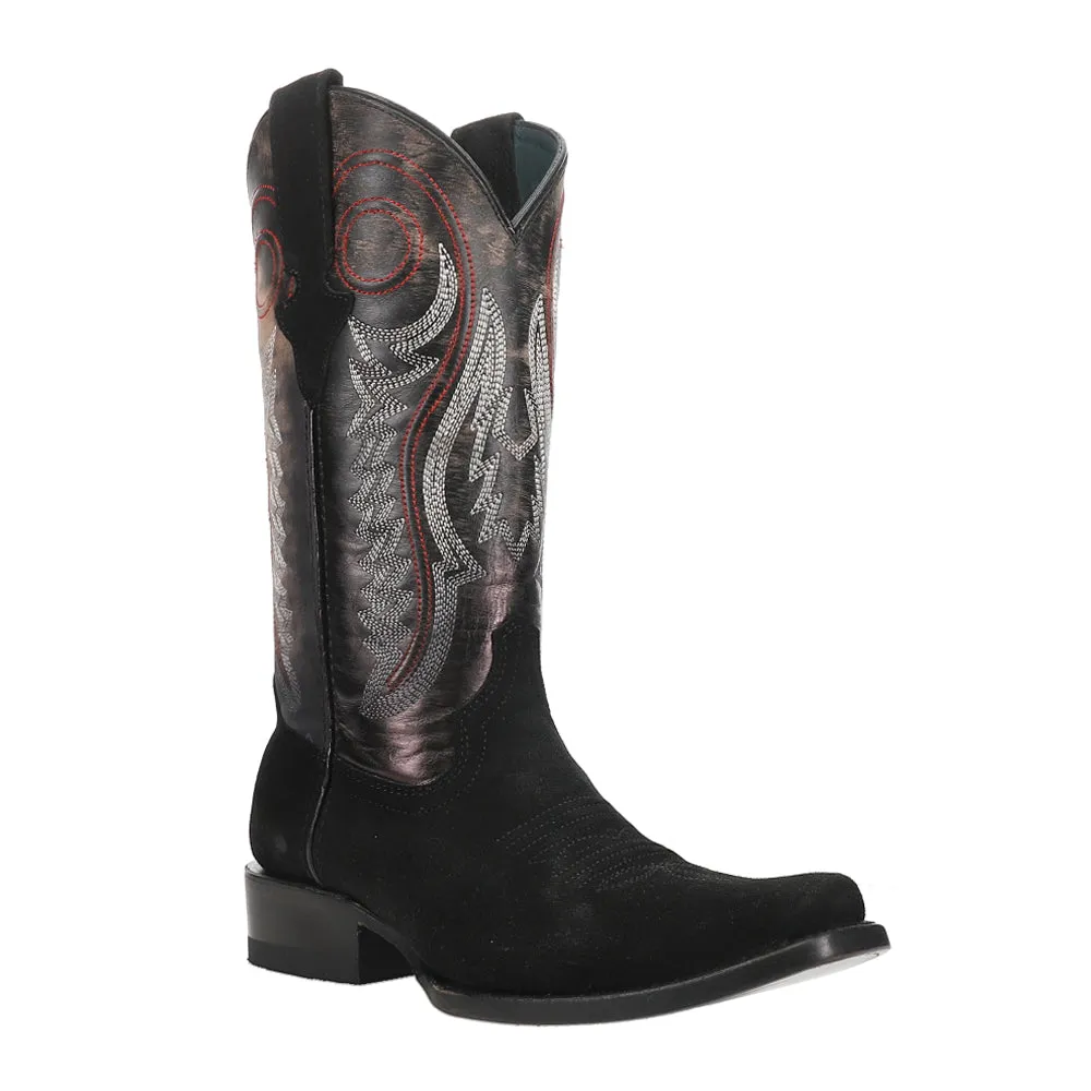 Roughrider Embroidered Narrow Square Toe Cowboy Boots