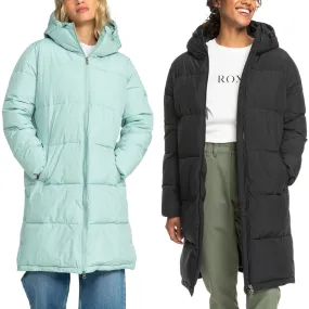 Roxy Womens Test of Time Hooded Long Line Padded Jacket