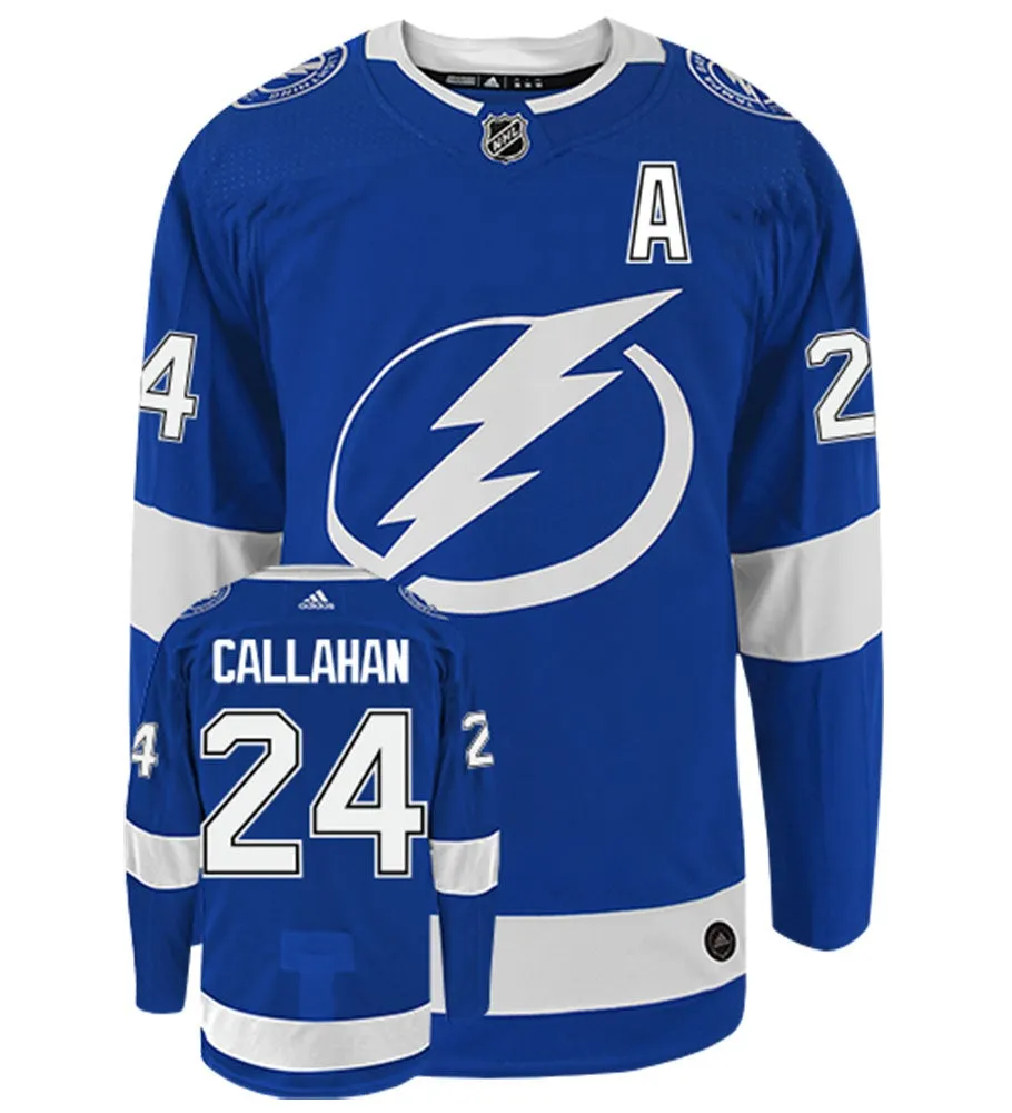 Ryan Callahan Tampa Bay Lightning Adidas Authentic Home NHL Hockey Jersey     