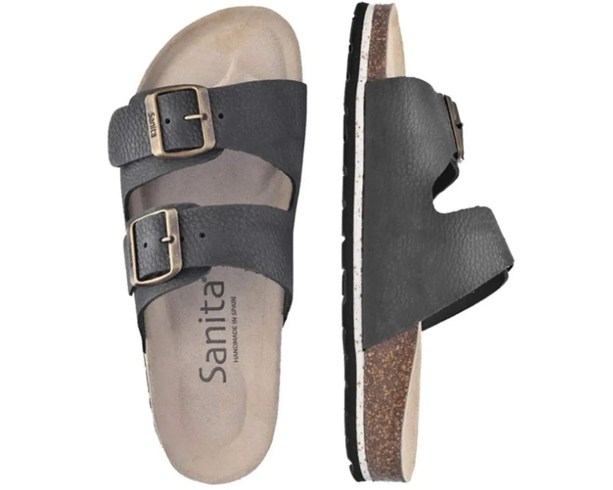 Sanita Ibiza Bio Sandals in Black (480001)