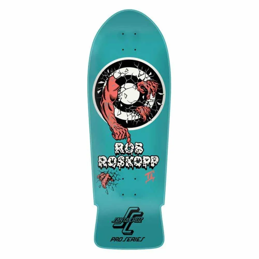 Santa Cruz Skateboard Deck Roskopp Two Reissue Blue 10.35