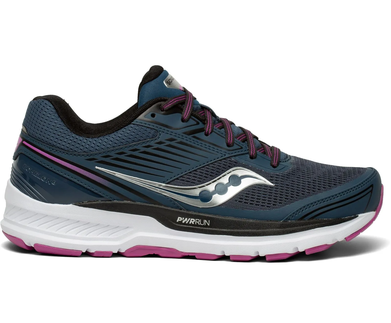 Saucony Womens Echelon 8 Tennis Shoe- Space/Razzle