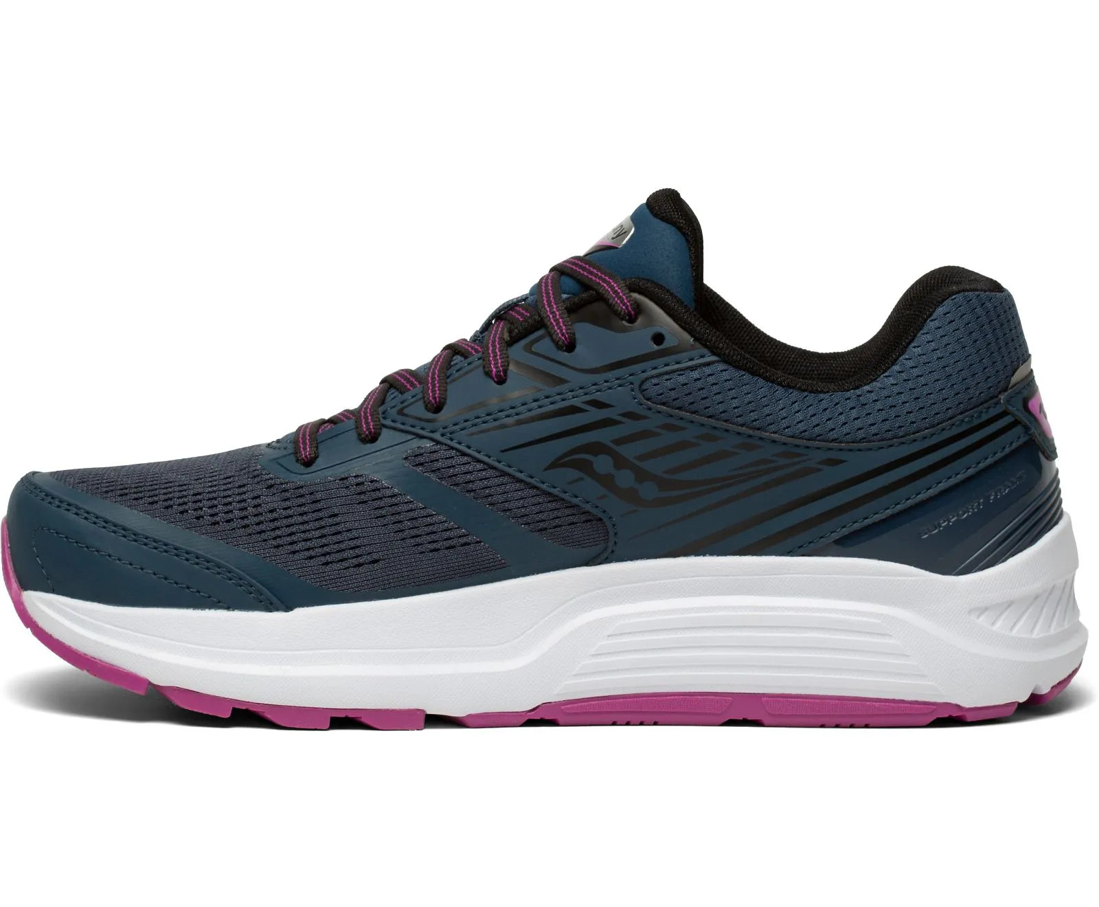 Saucony Womens Echelon 8 Tennis Shoe- Space/Razzle