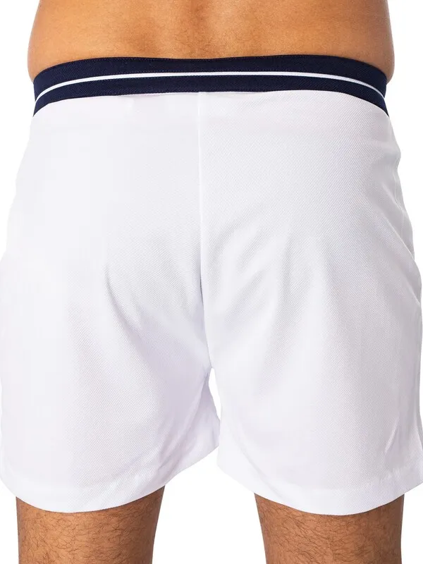 Sergio Tacchini Supermac Tennis Shorts - White/Clear Sky