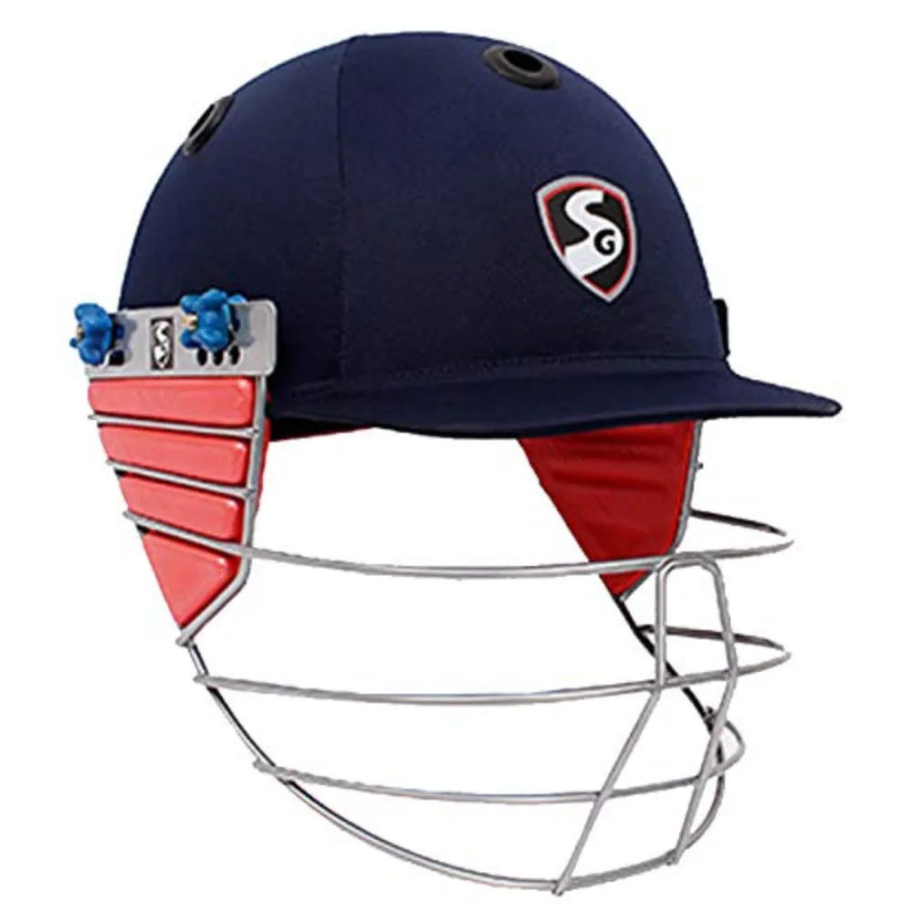 SG Poly-Fab Professional Cricket Helmet (Dark Blue)