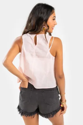 Shayna Linen Tank