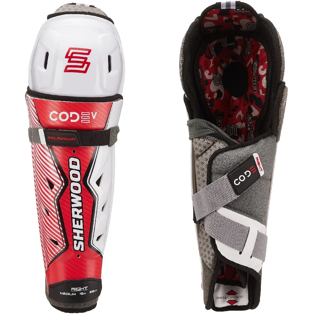 Sherwood Code V Senior Hockey Shin Guards