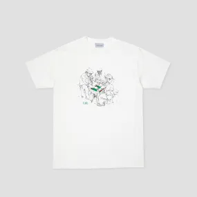 Skateboard Cafe Backgammon T-Shirt White