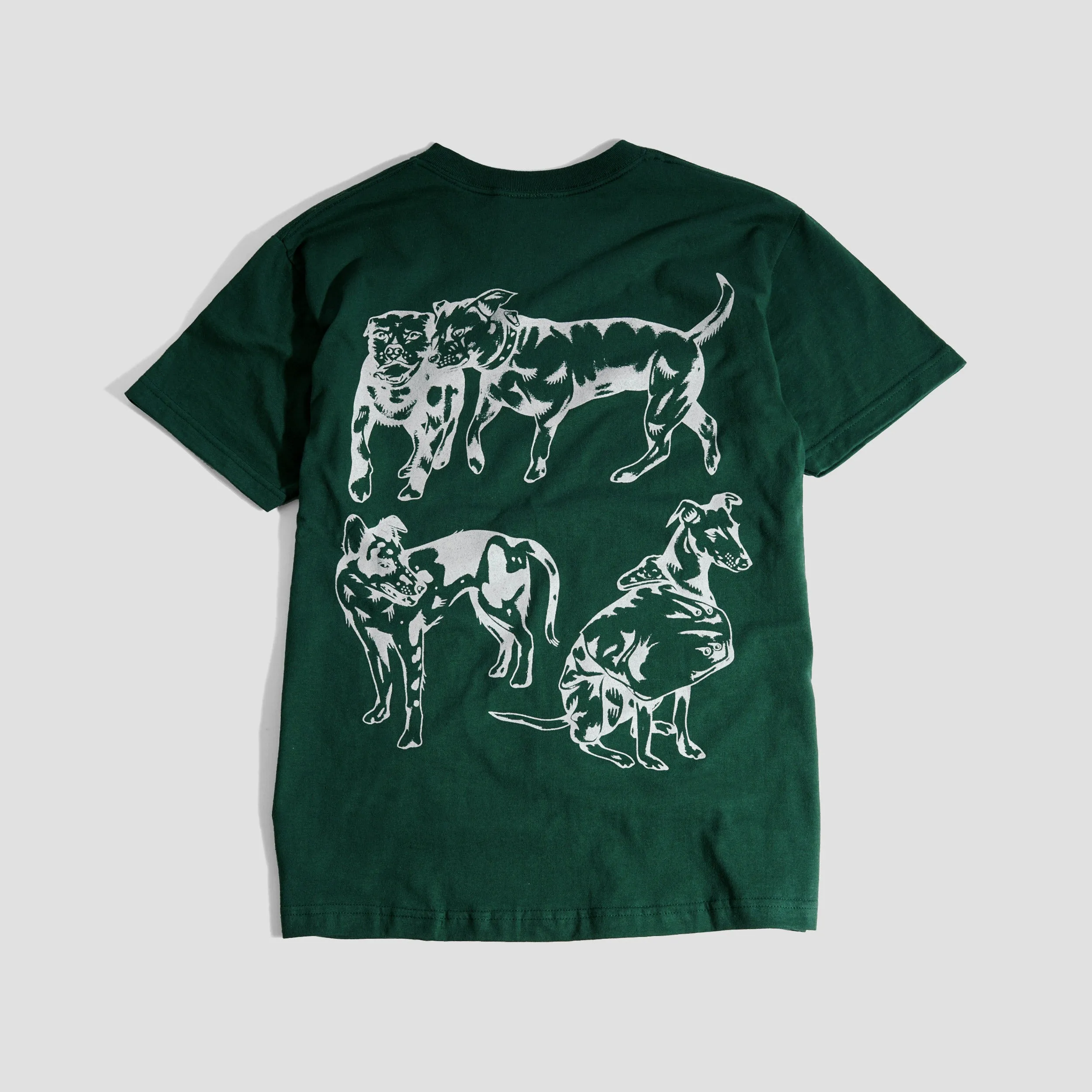 Skateboard Cafe Pooch T-Shirt Forest Green