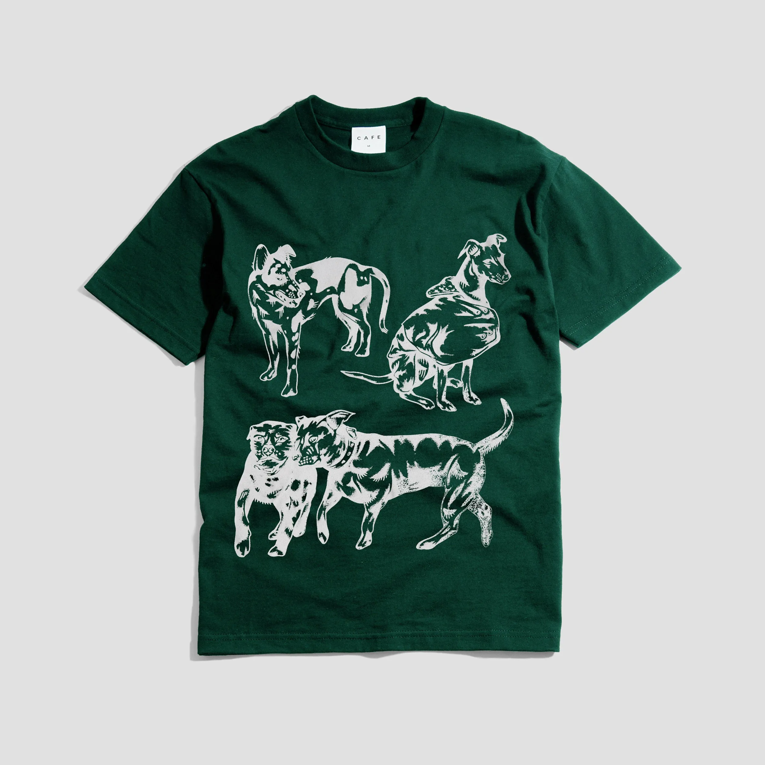 Skateboard Cafe Pooch T-Shirt Forest Green