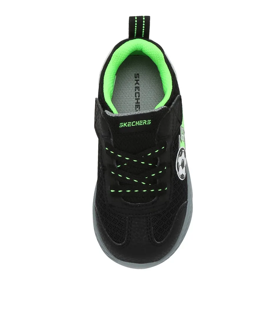 SKECHERS Comfy Flex 2.0 Jnr Black Lime Sneakers