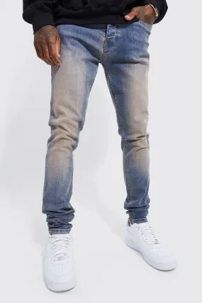 Skinny Stretch Stacked Tinted Jeans