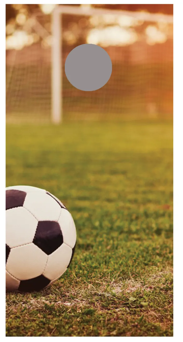 Soccer Net and Ball Cornhole Board Decal Wraps