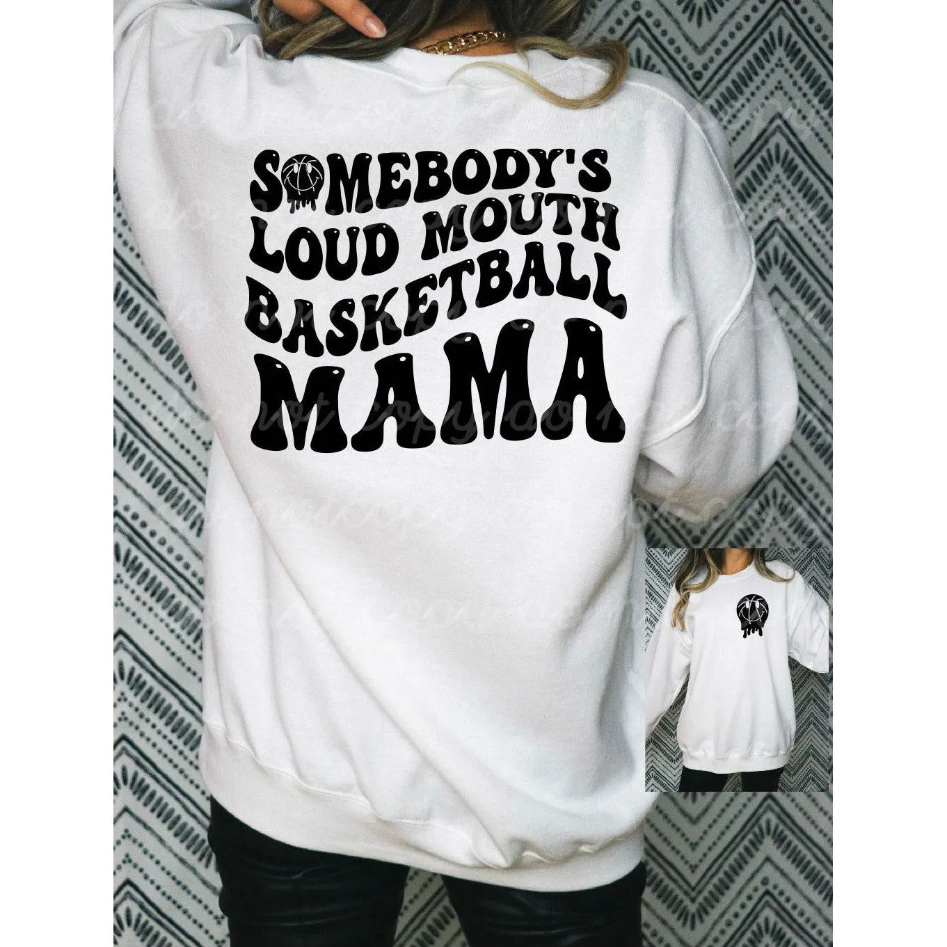 Somebody's Loud Mouth Basketball Mama Tee or Sweatshirt