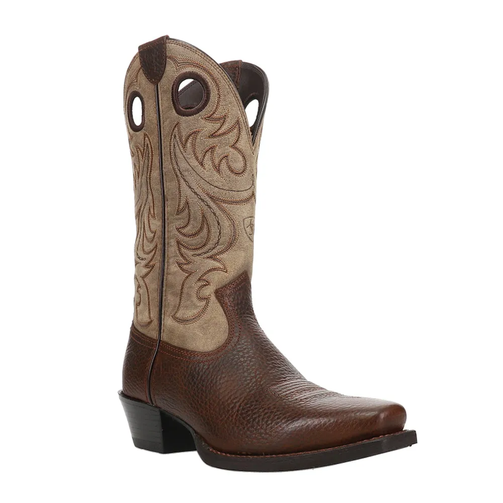 Sport Embroidered Square Toe Cowboy Boots