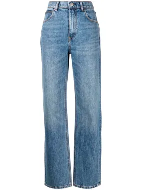 Straight-leg jeans