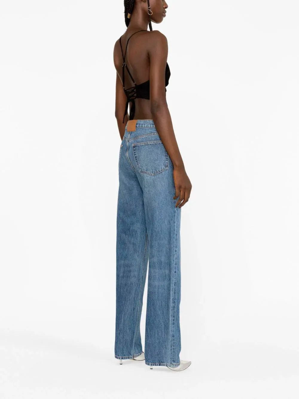 Straight-leg jeans