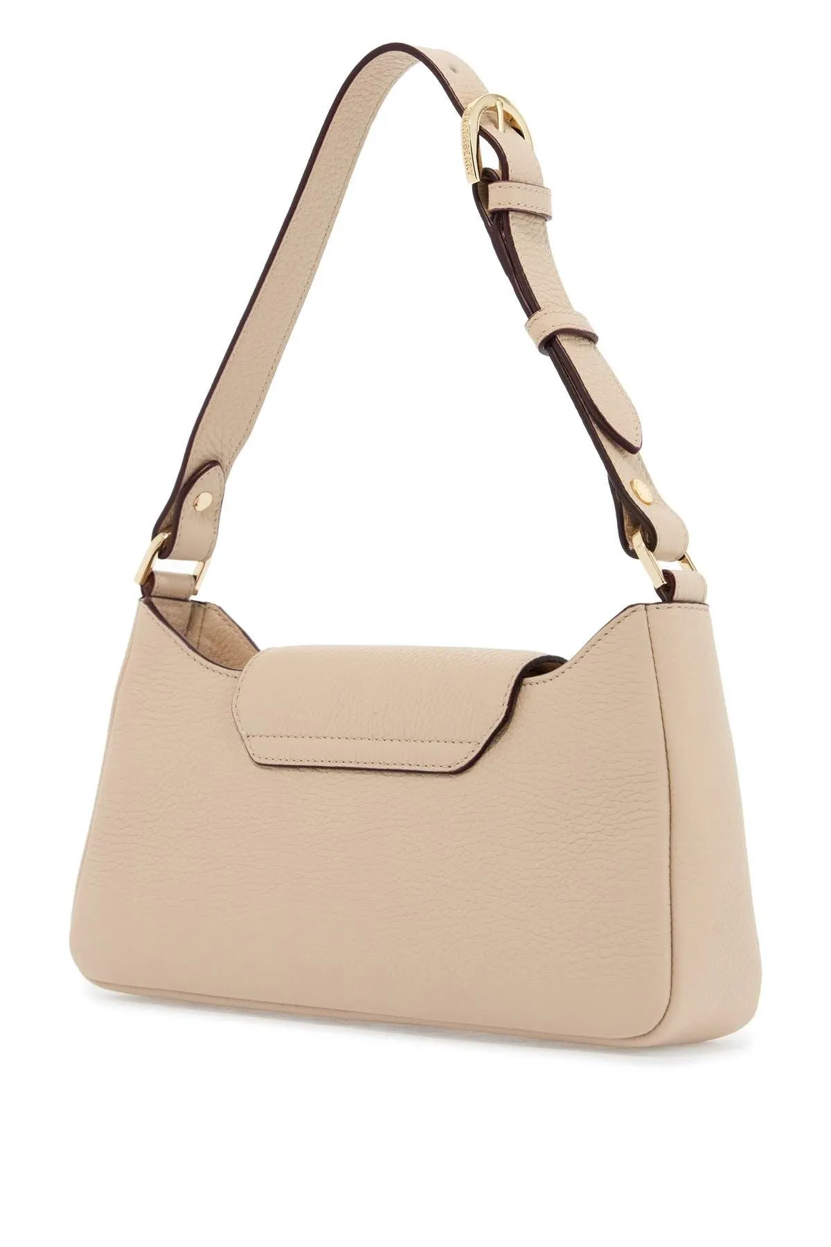 Strathberry Light Beige Calfskin Crossbody Bag Multrees Omni With Adjustable Strap