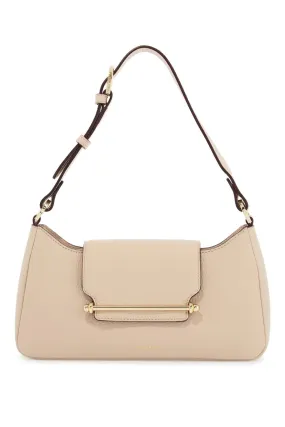 Strathberry Light Beige Calfskin Crossbody Bag Multrees Omni With Adjustable Strap