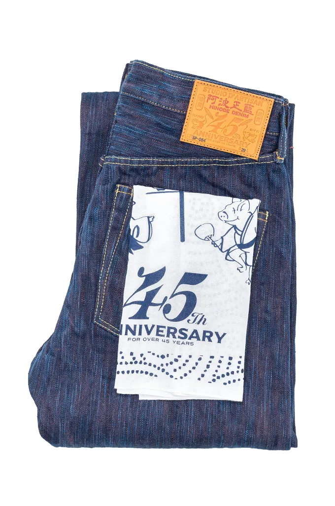 Studio D’Artisan 45th Anniversary Special Edition Jeans - HINODE AWA NATURAL INDIGO