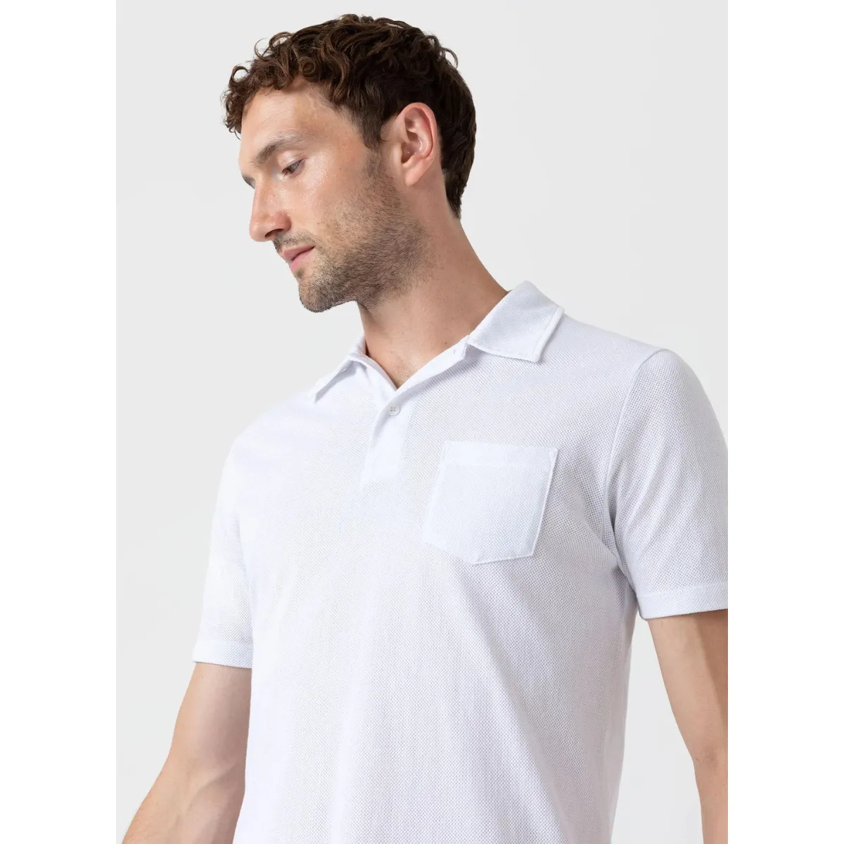 Sunspel   Riviera Polo Shirt White