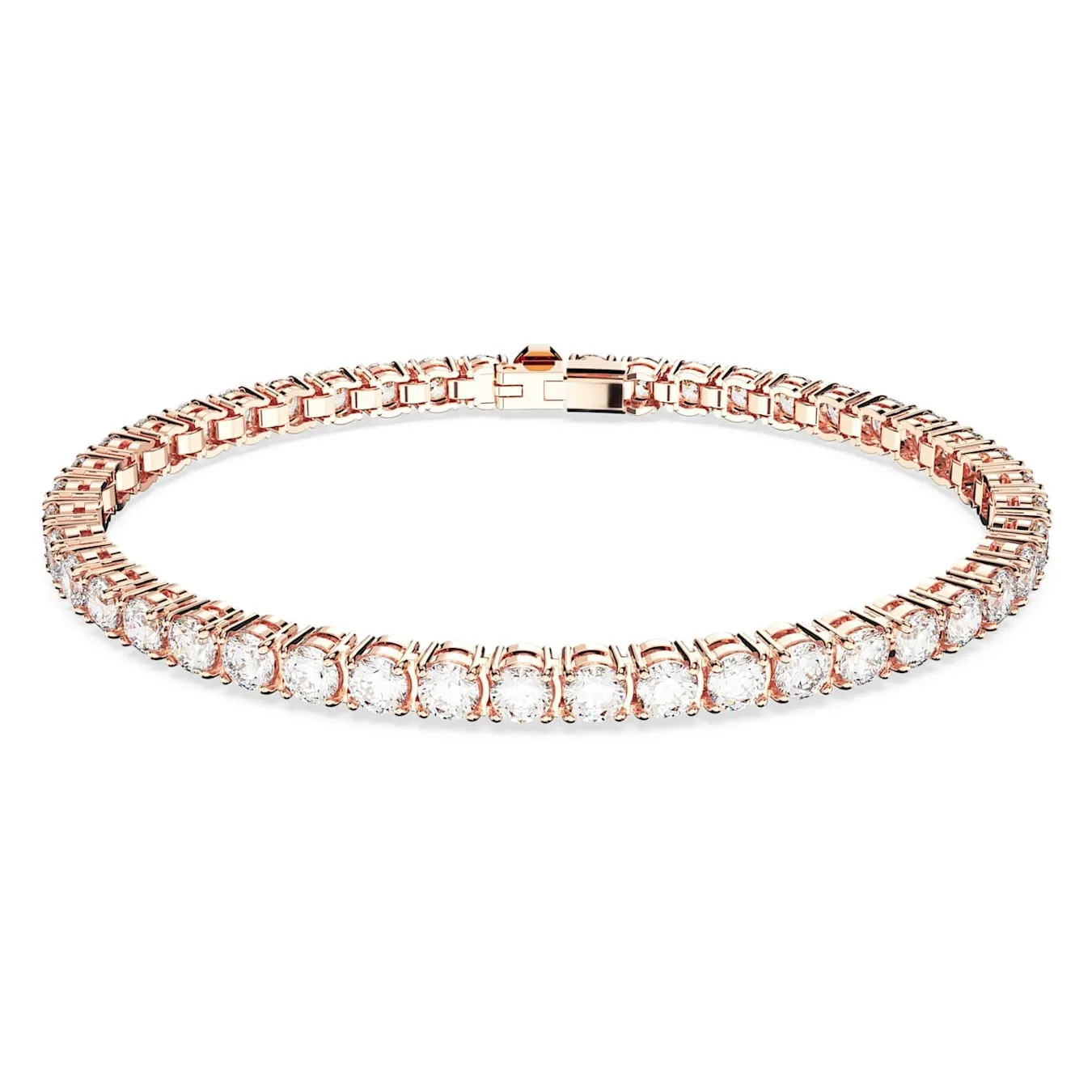 Swarovski Matrix Rose Gold Tone Tennis Bracelet