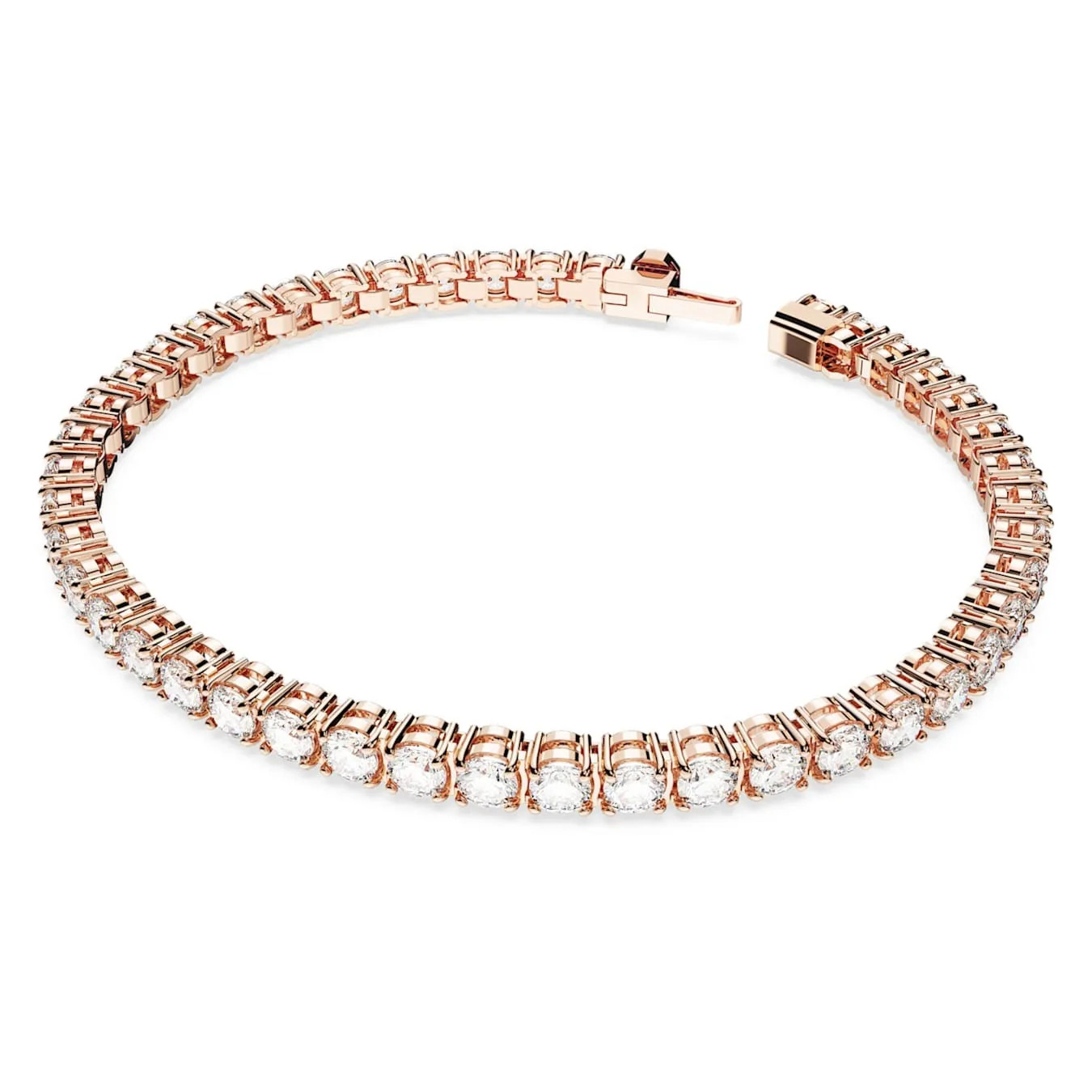 Swarovski Matrix Rose Gold Tone Tennis Bracelet